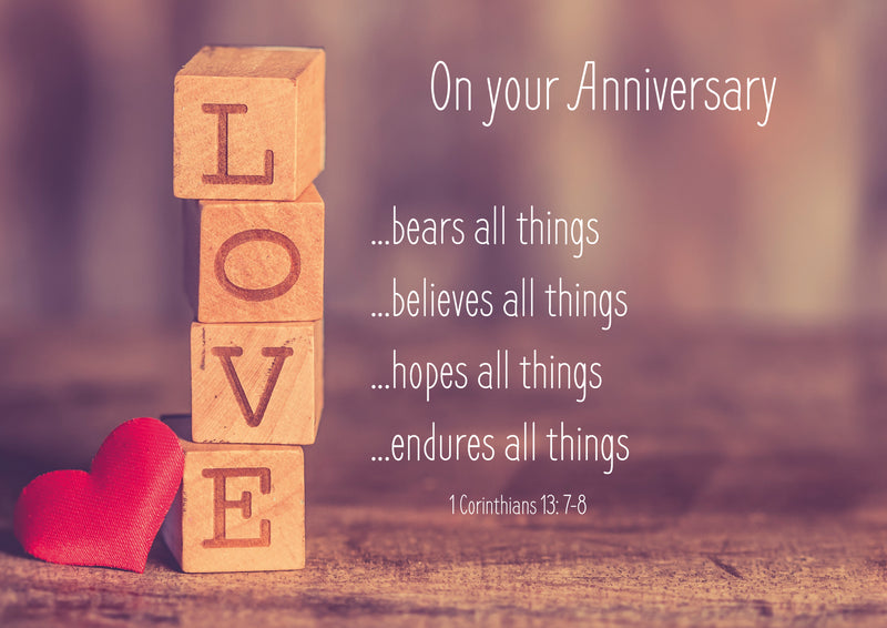 Anniversary - Love Blocks - DA15