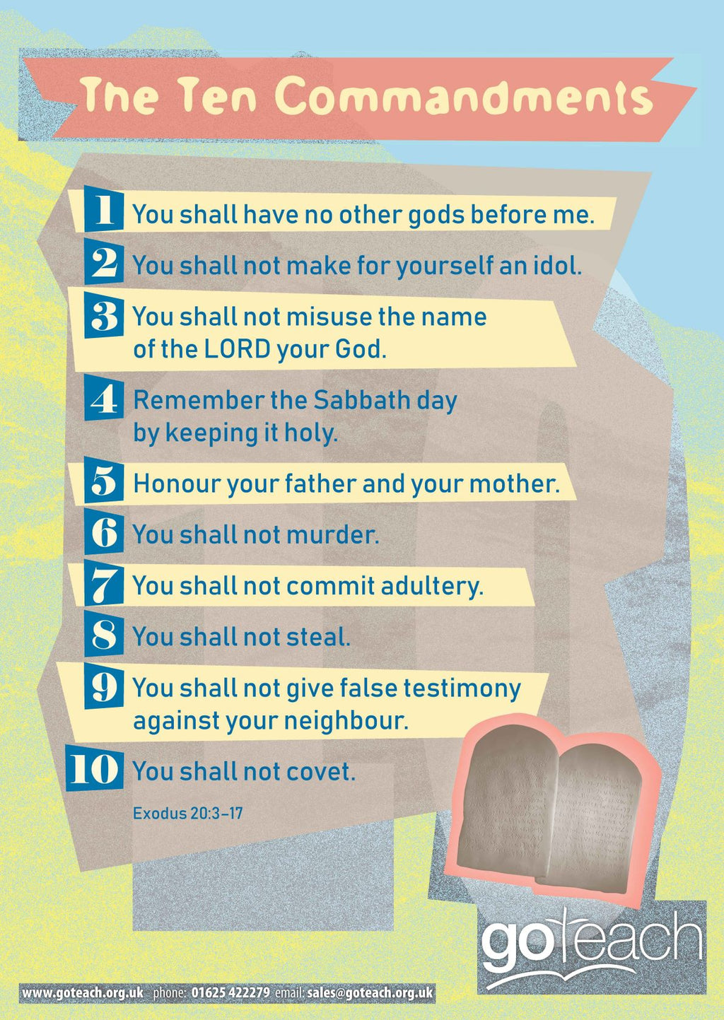 Poster Ten Commandments