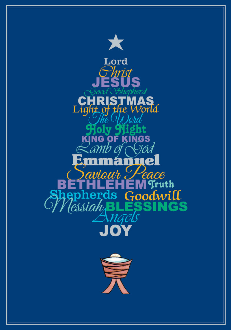 Christmas Words Christmas tree D2508