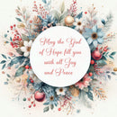 Christmas May the God of Hope... D2505