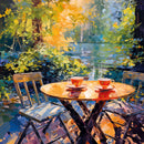 Birthday card - garden table - S261 (New)