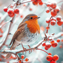 Christmas Robin and Berry E2620