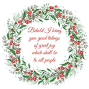 Christmas Behold I Bring – wreath  D2611