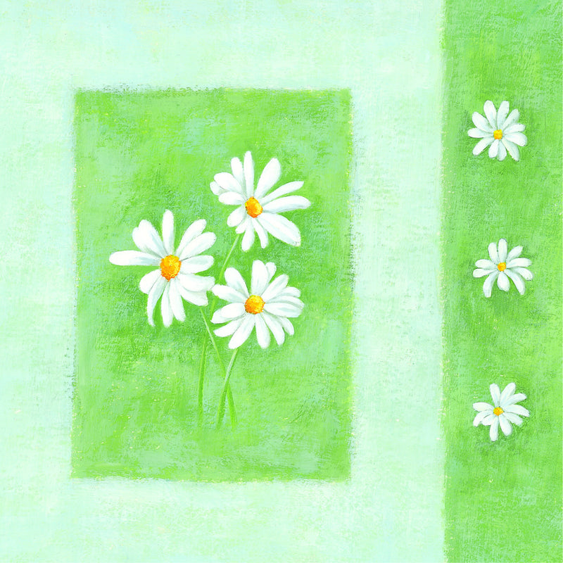 Blank Card - White flowers - 4L19