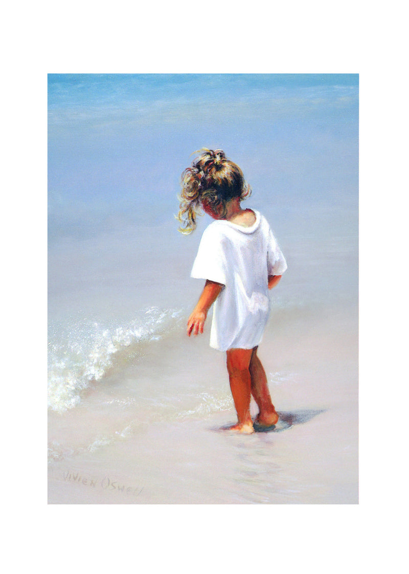 Blank Card - Child by the sea - 4L20