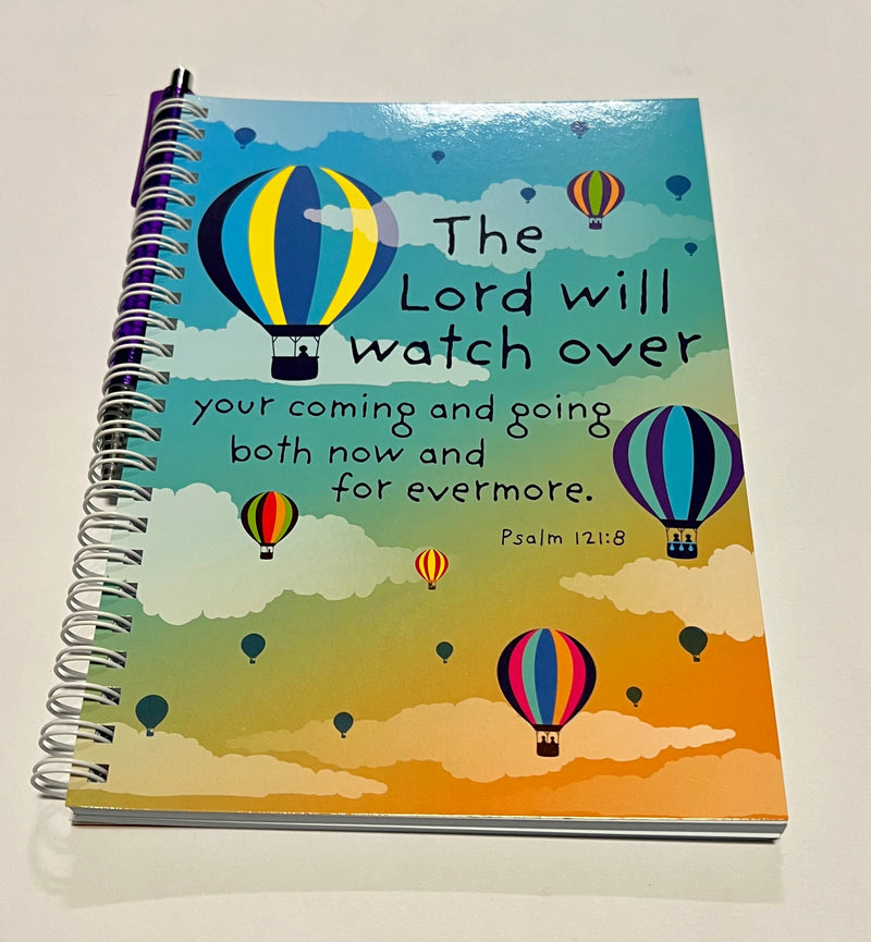The Lord will watch A5 Notebook with Pen