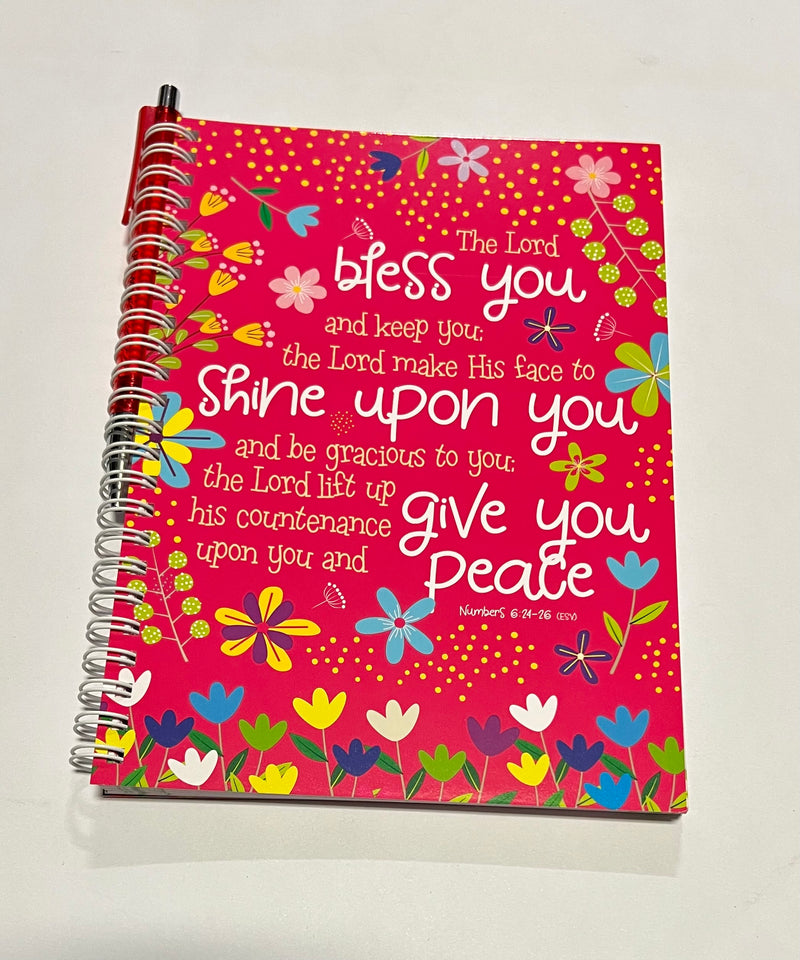 Bless you Pink A5 Notebook with pen