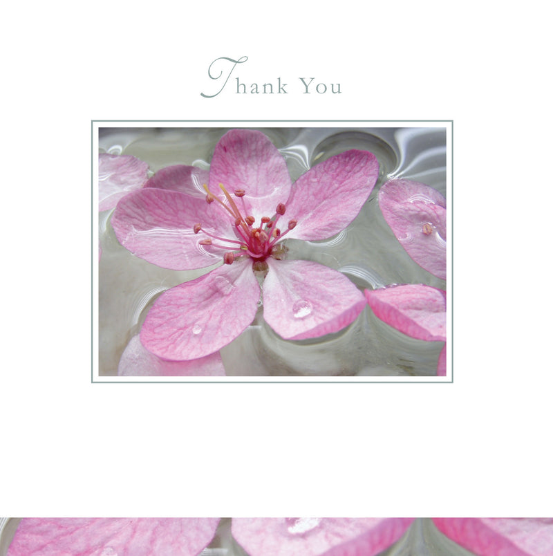 Thank You Card - Pink Flower - S122