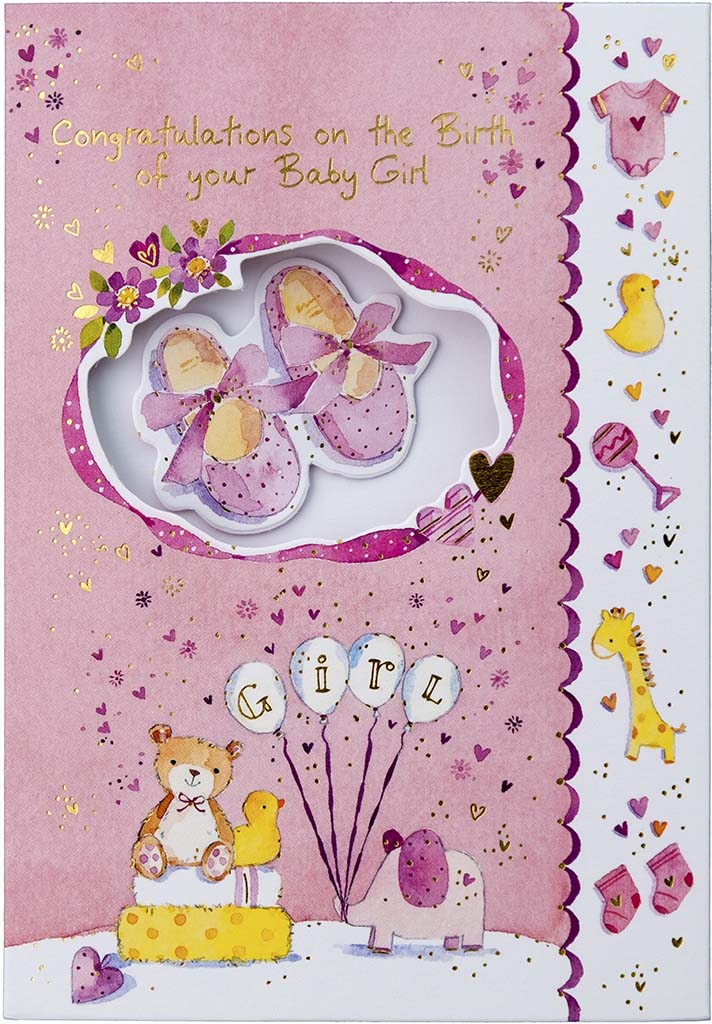 Birth Card: Baby Girl: S161