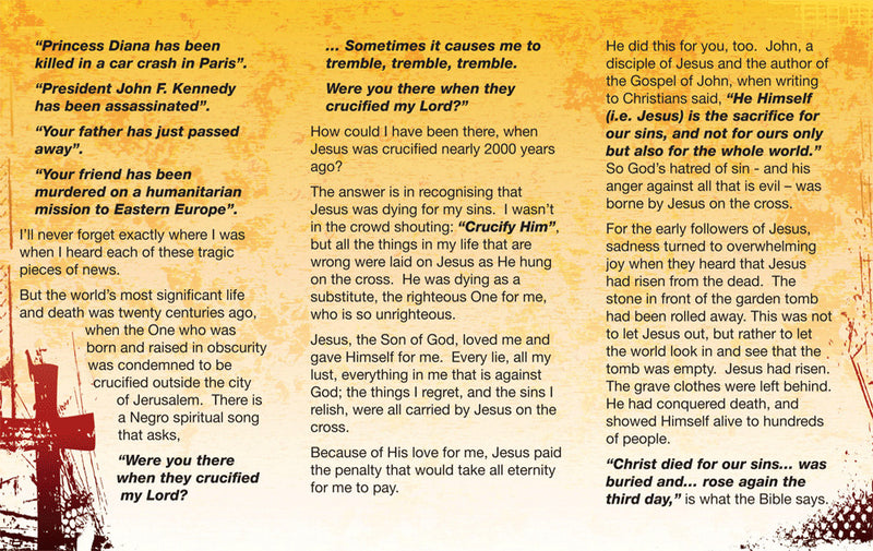 Christ died for our sins tract