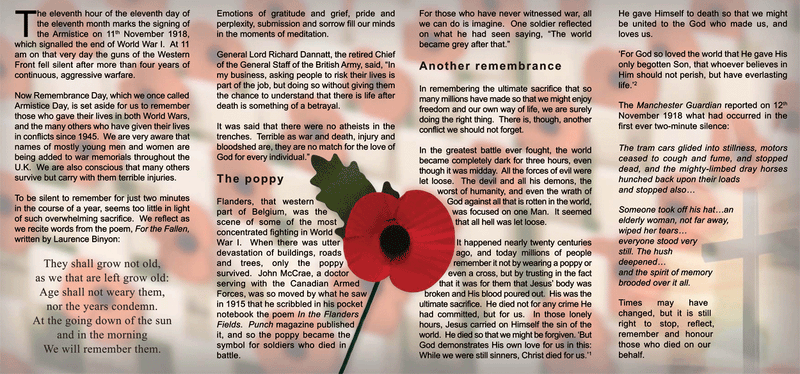 Remembrance Day Tract